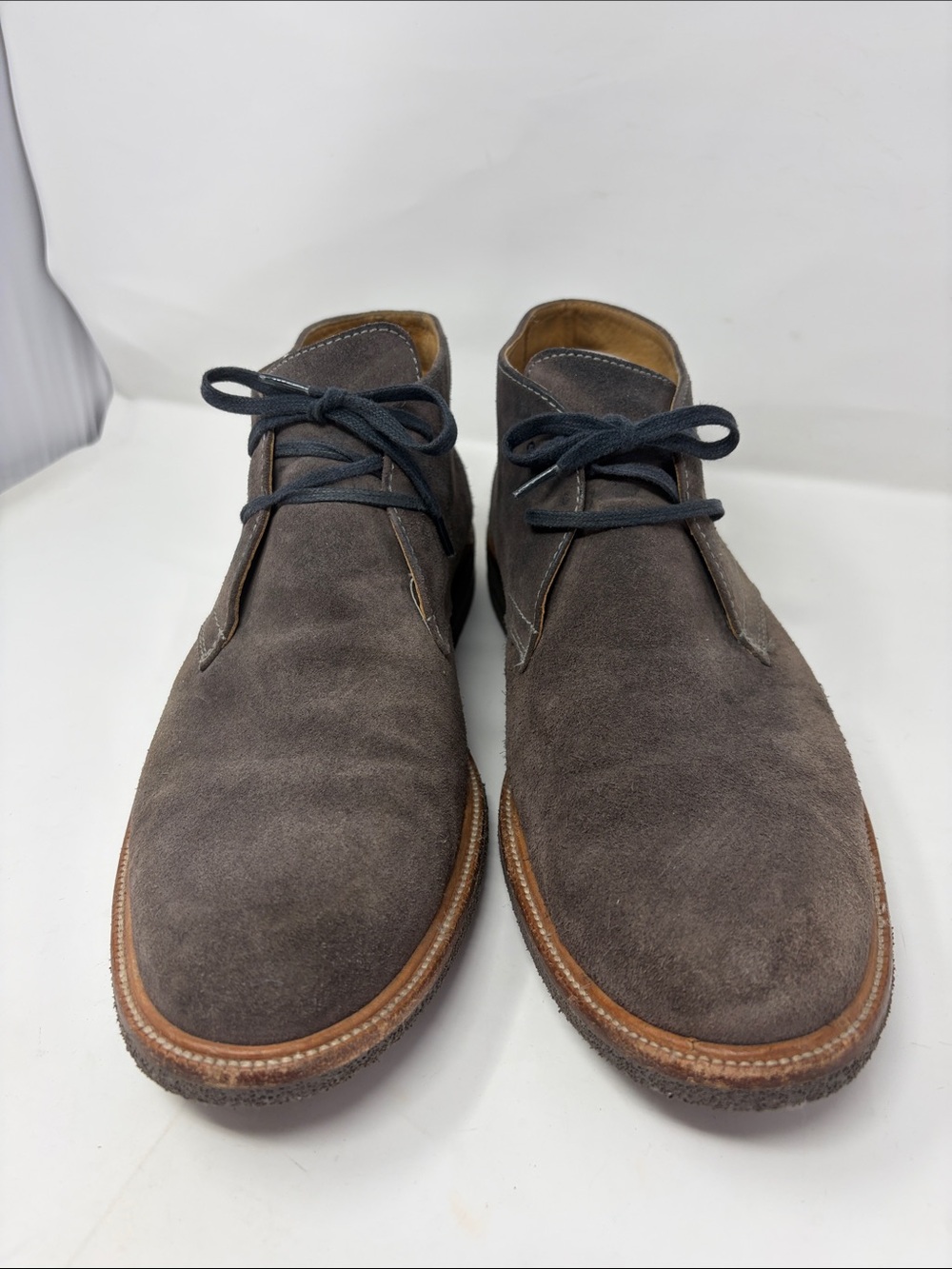 Donald J. Pliner Men's Brown Suede Chukka Lace-Up Boots Size 13